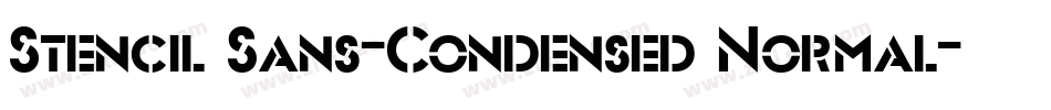 Stencil Sans-Condensed Normal字体转换